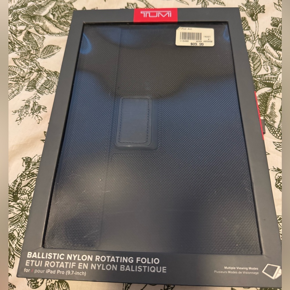 Tumi Dark Gray Ballistic Nylon Tablet Case